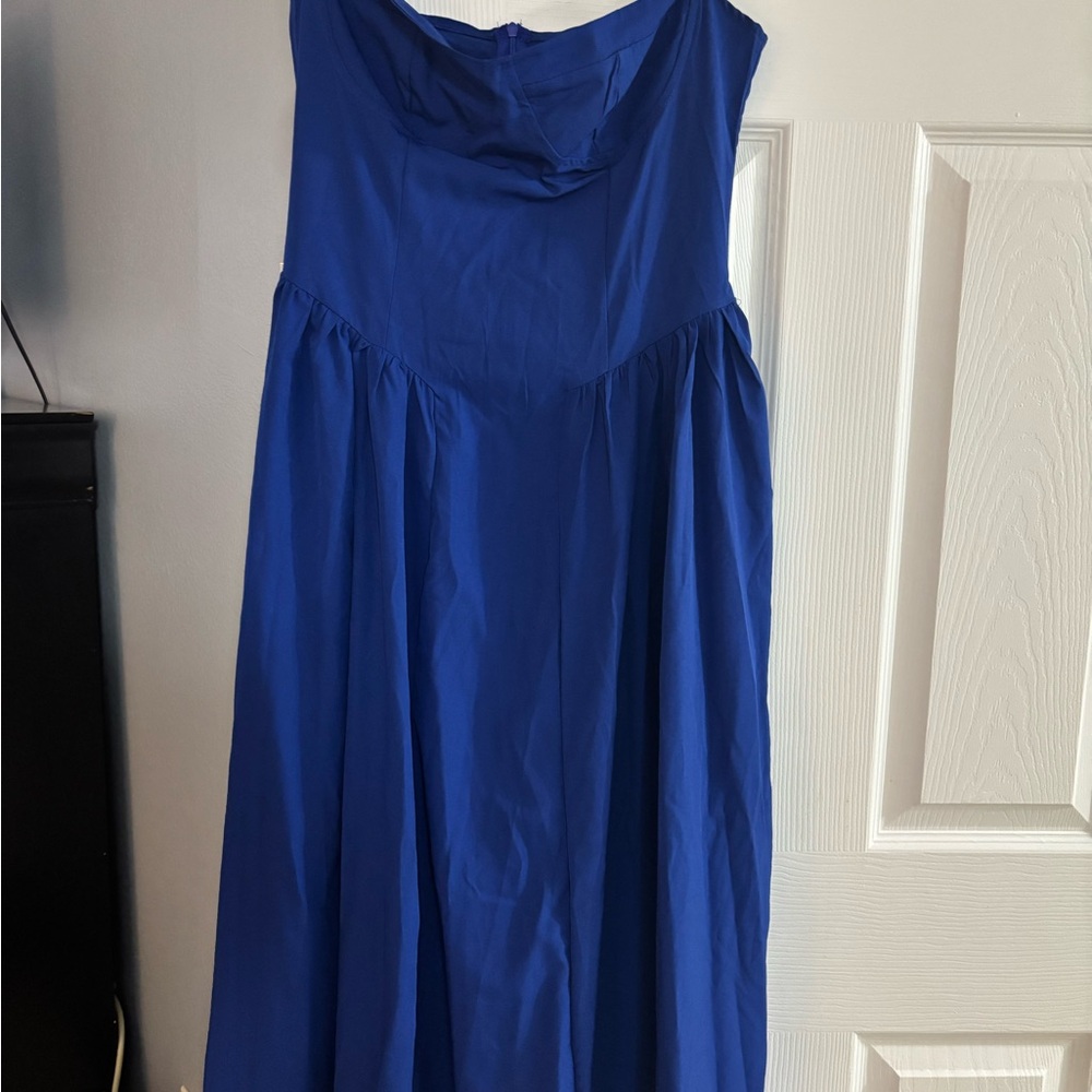 Elegant Blue Women's Dress